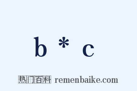 b*c是什么意思的图片